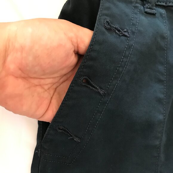 DL1961 Hepburn Wide Leg Pants Women 26 Blue High Rise Button Accent Stretch - Picture 12 of 16